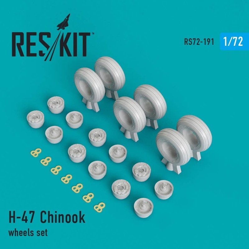 1/72 H-47 Chinook Wheels Set