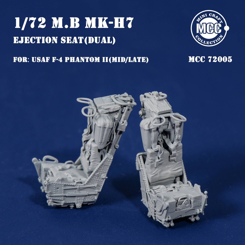 1/72 M.B MK.H7 Ejection Seats for F-4 Phantom II Air Force variants Mid-Late (2pcs)