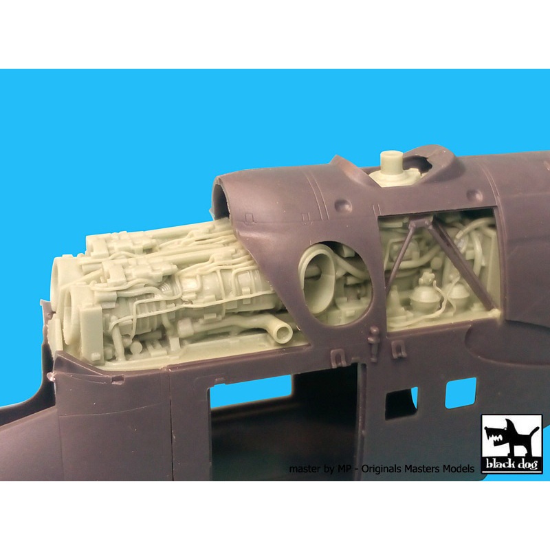 1/72 Mi -24 Engine (for Zvezda)