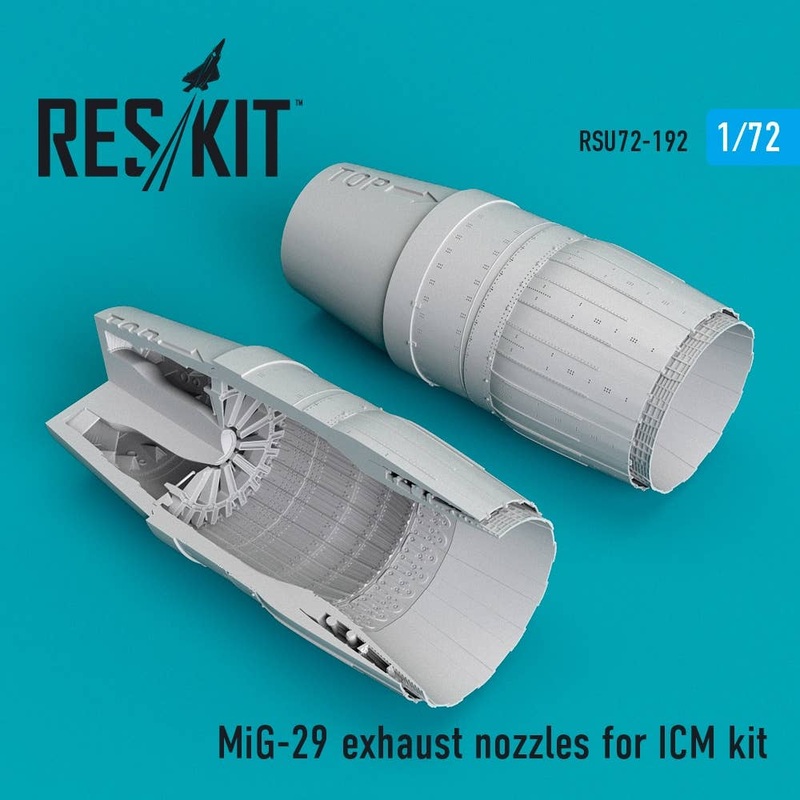 1/72 MiG-29 exhaust nozzles Icm Kit