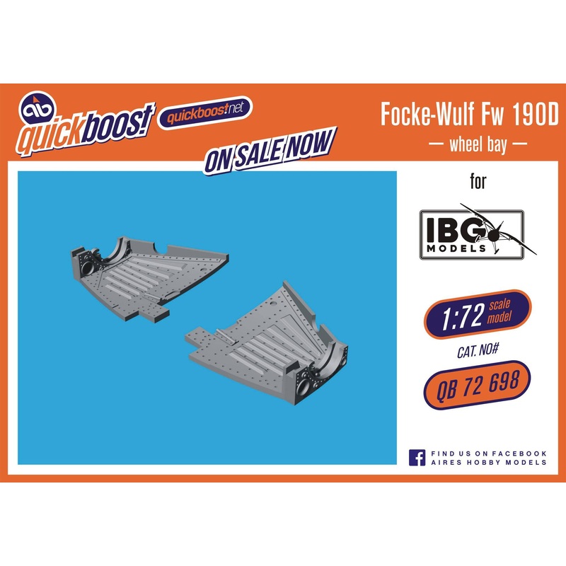 1/72 Fw 190D wheel bay (For. IBG)