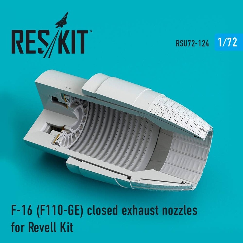 1/72 F-16 (F110-GE) closed exhaust nozzles for Revell Kit