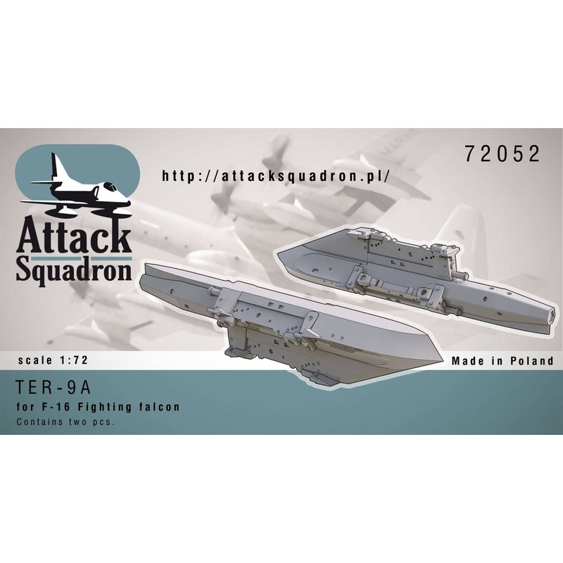 1/72 Multiple Bomb Racks for TER9A F-16 (2pcs)
