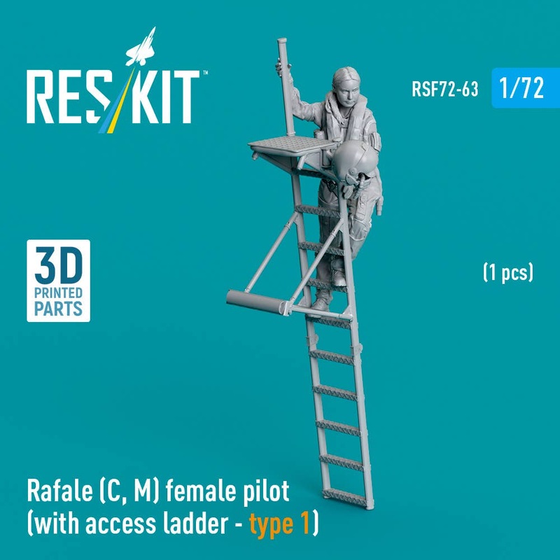 1/72 Rafale (C, M) female pilot (with access ladder - type 1) (1 pcs)