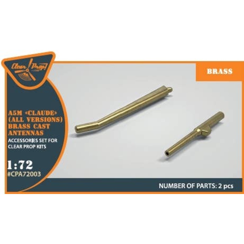 1/72 A5M Claude (All Versions) Brass Cast Antennas (for Clear Prop!)