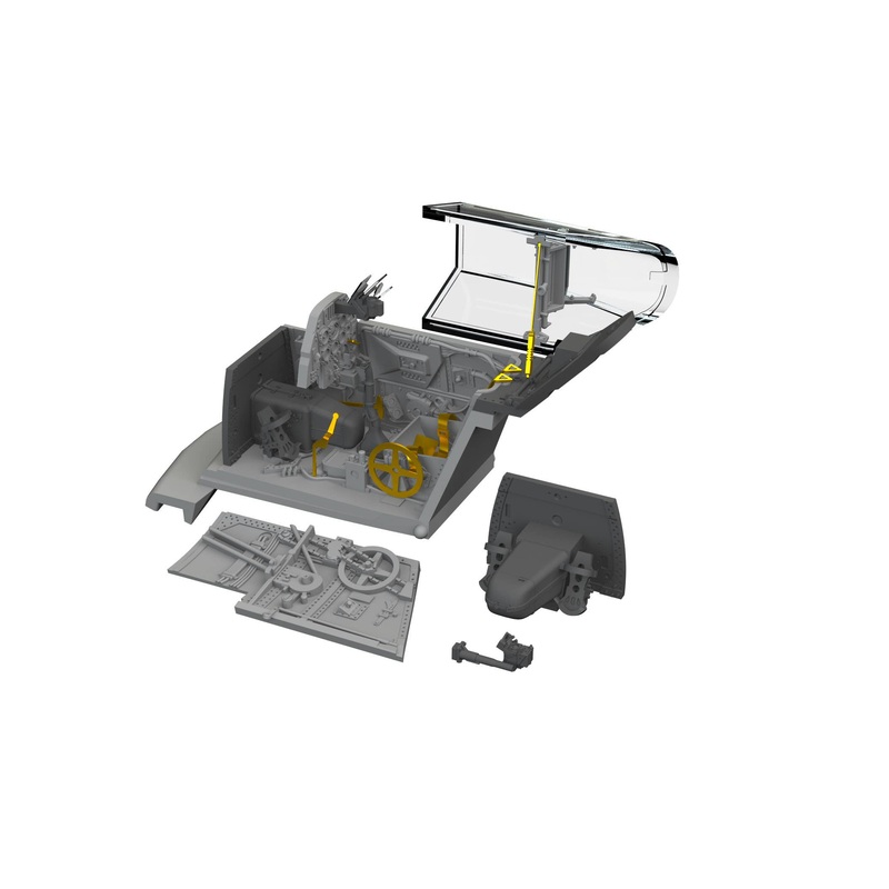 1/72 Bf 109G-10 cockpit PRINT