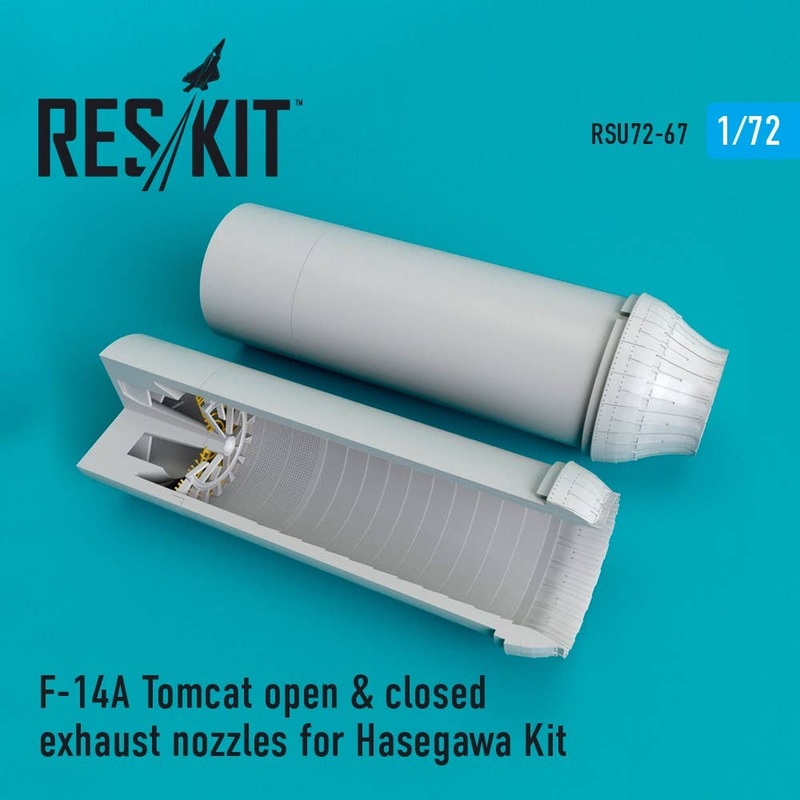 1/72 F-14A Tomcat Open & Closed Exhaust Nozzles for Hasegawa Kit