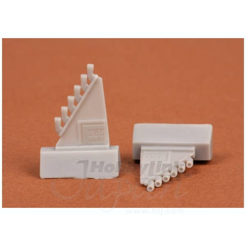 1/72 Spitfire?exhaust (round) late types (Mk.21.22.24.45.46.47 for Special Hobby kit)