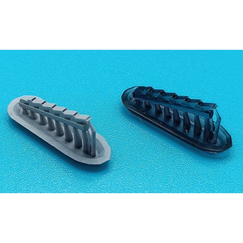Bf 109E-1/3/4/7 Exhaust Stacks (SH, Eduard)