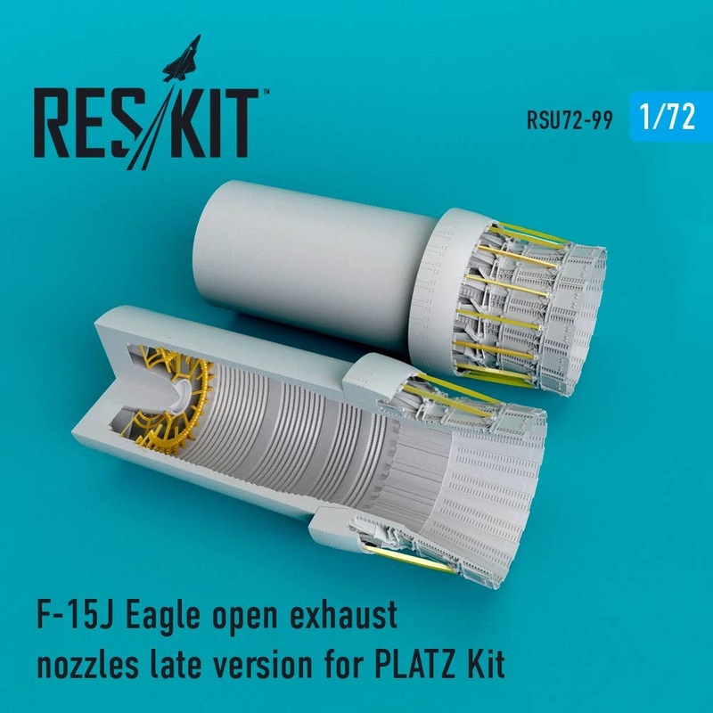 1/72 F-15J Eagle Open Exhaust Nozzles for Platz Kit