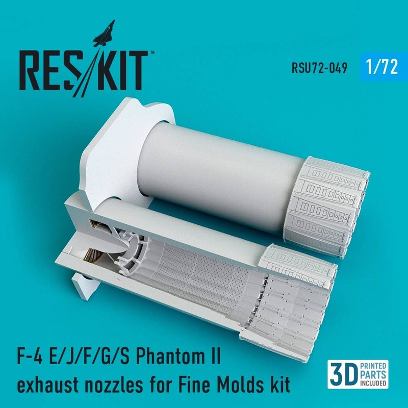 1/72 F-4 E/J/F/G/S Phantom II exhaust nozzles for Fine Molds Kit