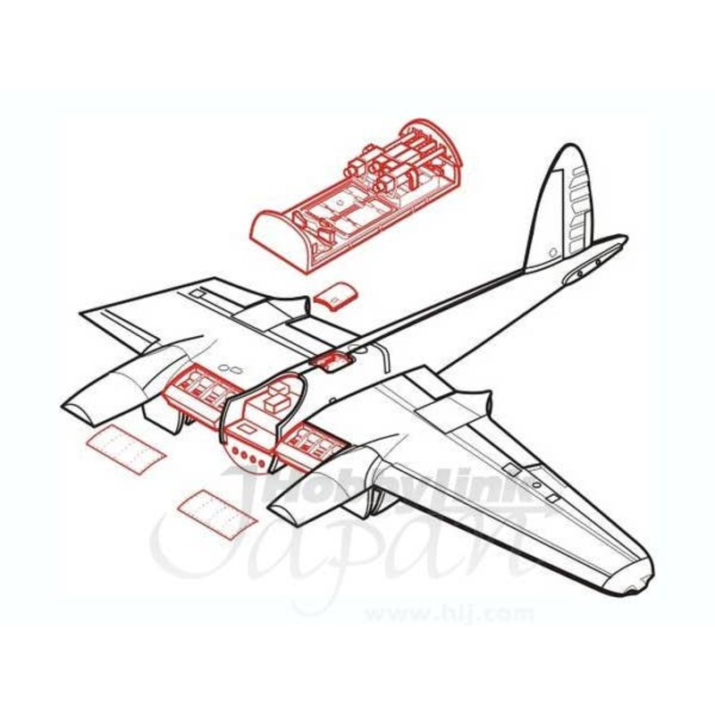1/72 Mosqito Mk.IV detail set for Hasegawa