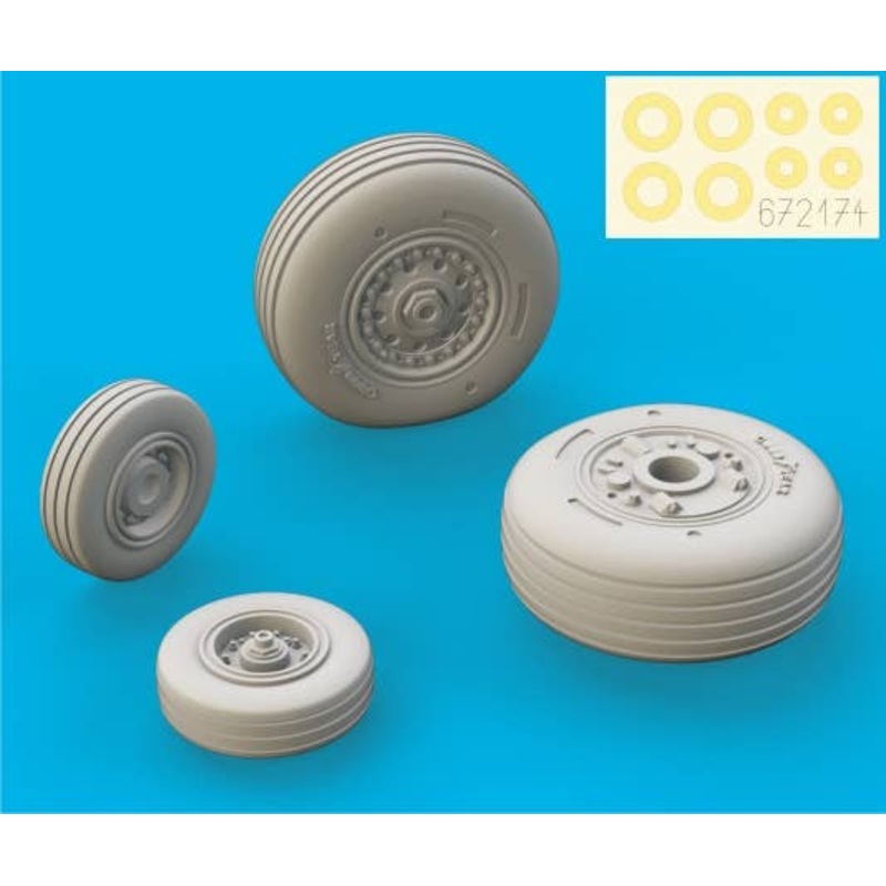 1/72 Phantom FG.1 Wheels (for Airfix)