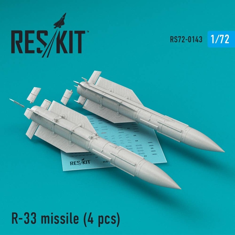 1/72 R-33 Missile (4pcs) (MiG-31)