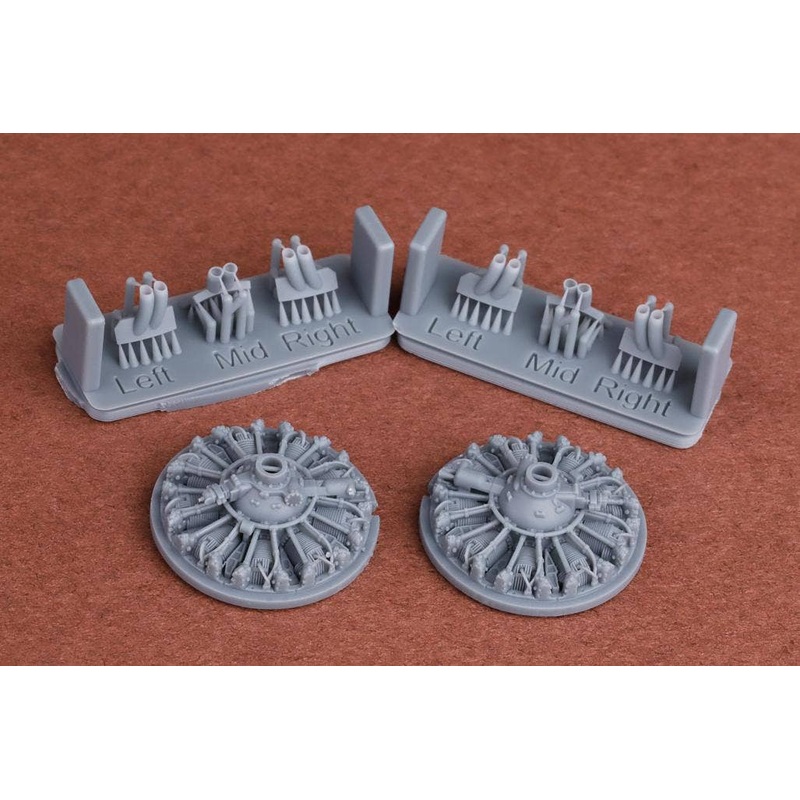 1/72 S-2F Tracker Engine & Exhaust set for Hasegawa kit