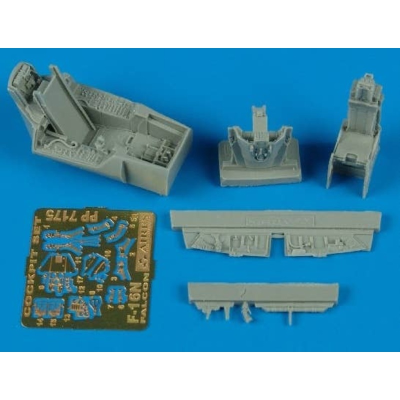 1/72 F-16N Aggressor cockpit set (Hasegawa)