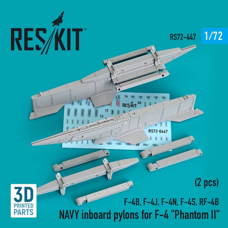 1/72 NAVY inboard pylons for F-4 Phantom II (2 pcs)
