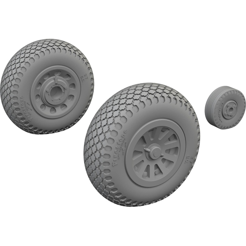 1/72 P-51D wheels cross tread (for Eduard)