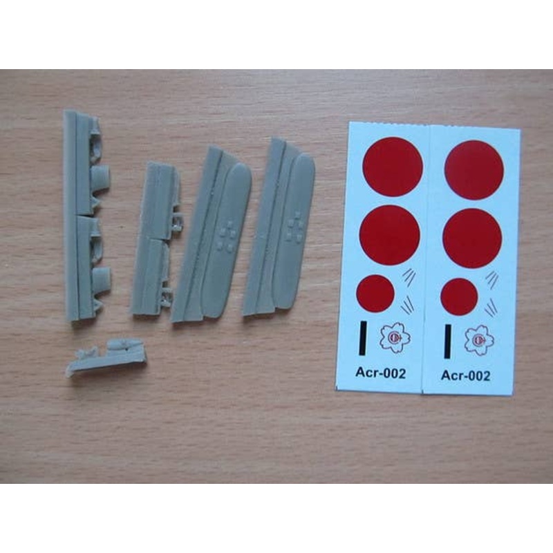 1/72 Ski Undercarriage for Ki-51 - Resin Set w/ Decal