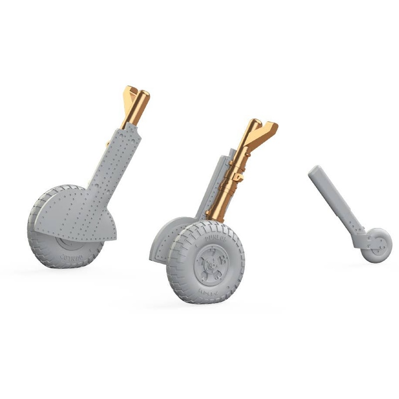 1/72 Spitfire Mk.IX Legs Bronze w/ 5 Spoke Wheels, Pattern