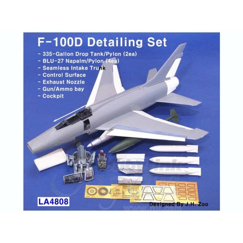 1/48 F-100D Detailing Set (for monogram) w/PE