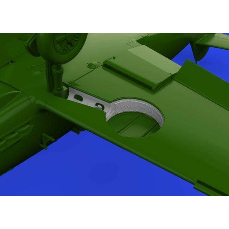 1/72 Bf 109F Wheel Bays Rounded PRINT (for EDUARD)
