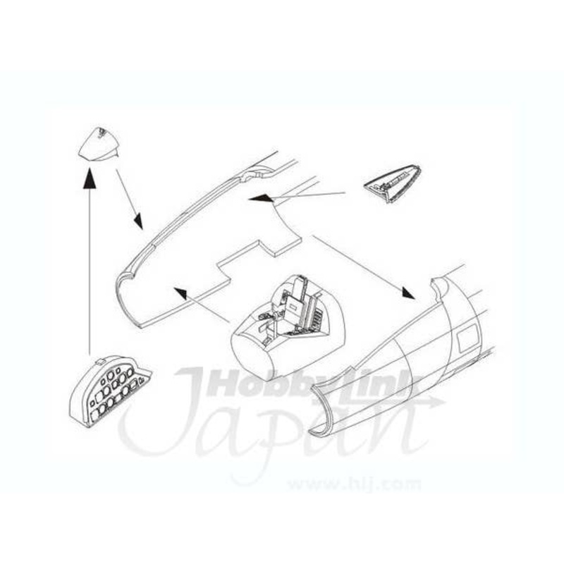 1/72 Camberra PR.Mk.9 Interior Set (for Airfix)