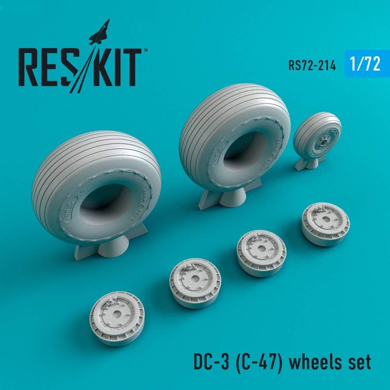 1/72 DC-3 (C-47) Wheels Set