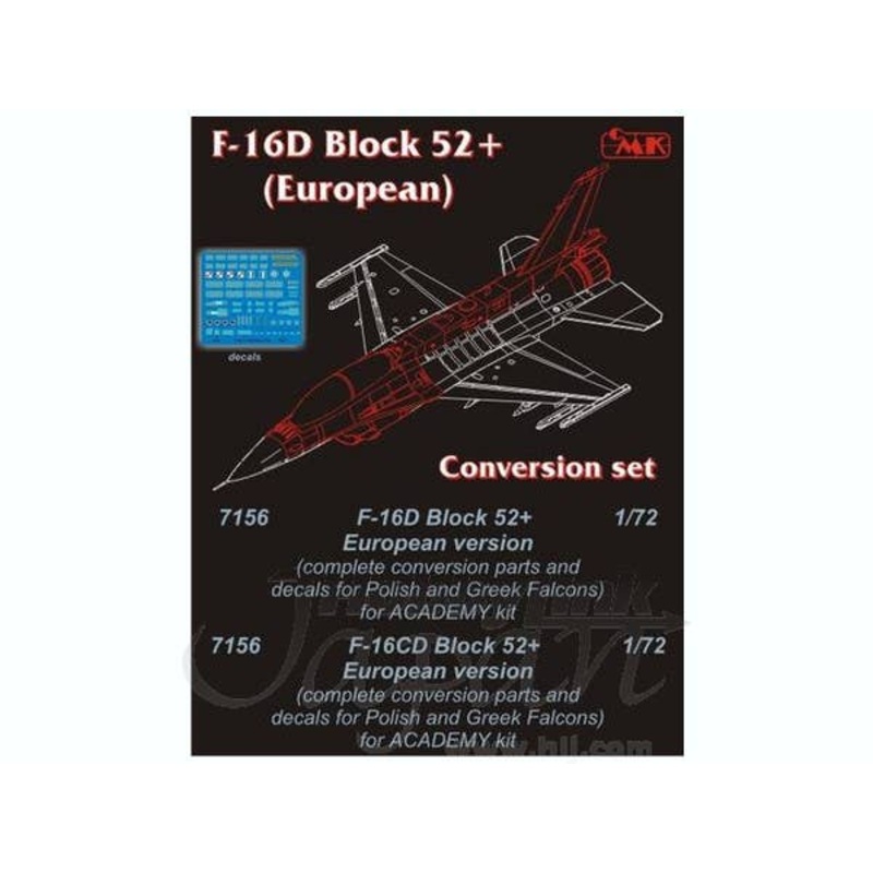 1/72 F-16D Block 52+ (European) conv.set Academy
