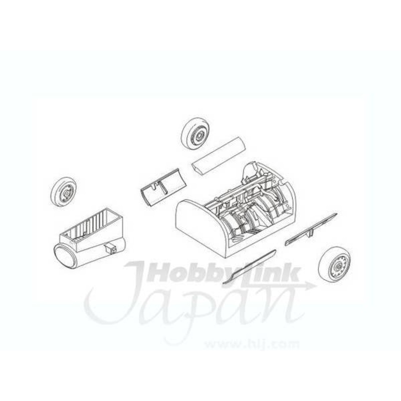 1/72 F-8E Crusader-Undercarriage for Academy