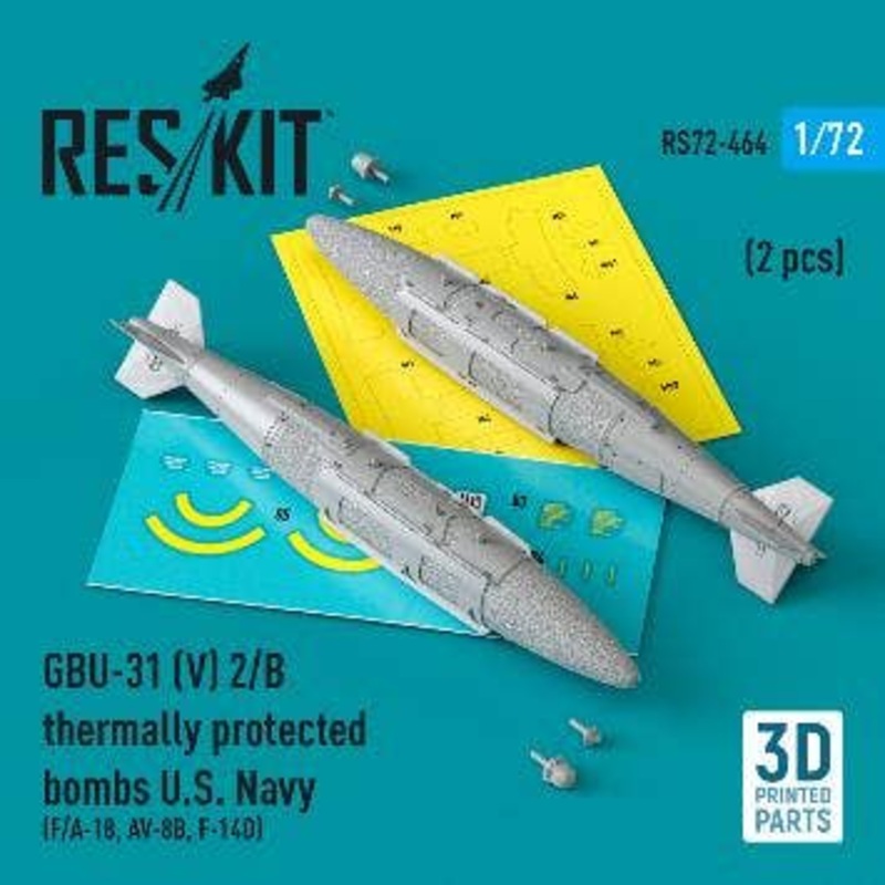 1/72 GBU-31 (V) 2/B thermally protected bombs U.S. Navy (2 pcs)(3D Printed)