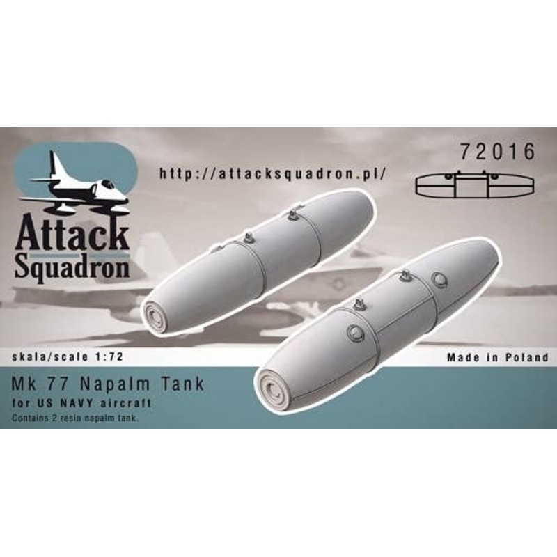 1/72 Mk 77 Napalm Tank 2pcs