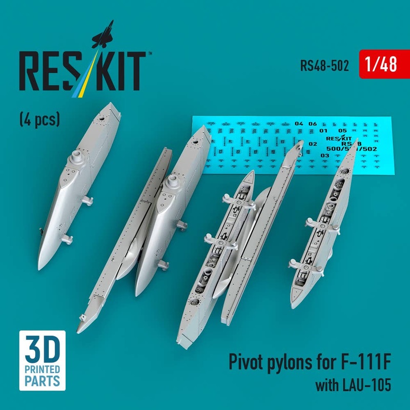 1/48 Pivot pylons for F-111F with LAU-105 (4 pcs) (3D Printed)
