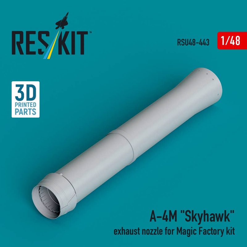 1/48 A-4M Skyhawk exhaust nozzle for Magic Factory kit (3D Printed)