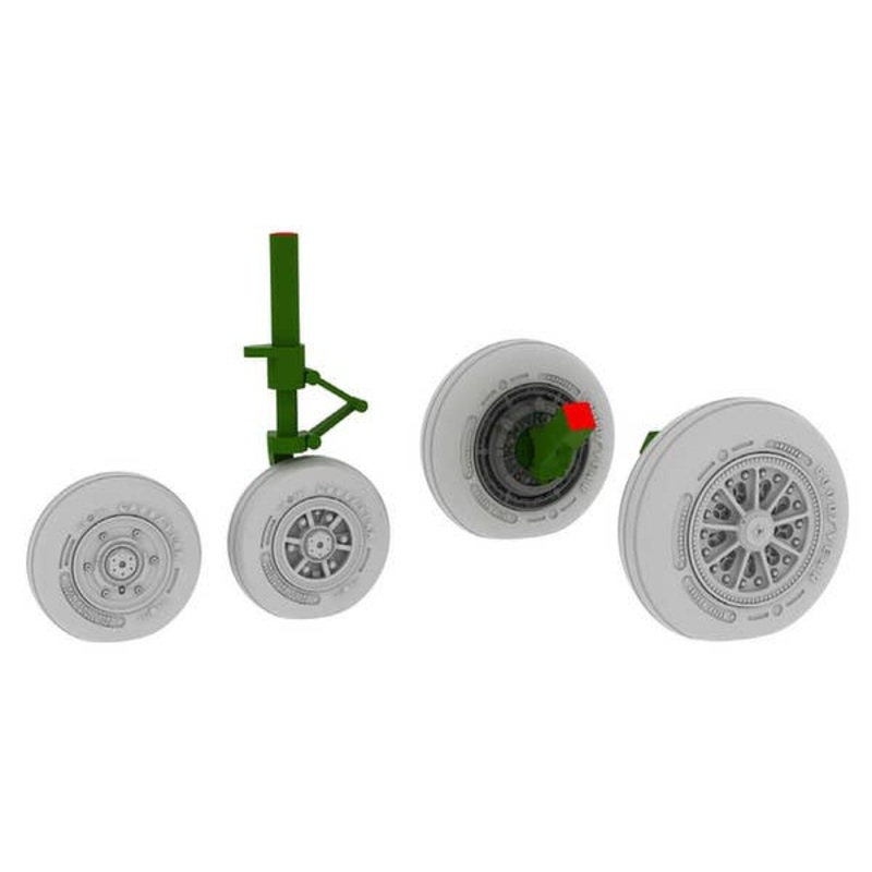 1/48 F-104 Undercarriage Wheels Late (for Hasegawa)