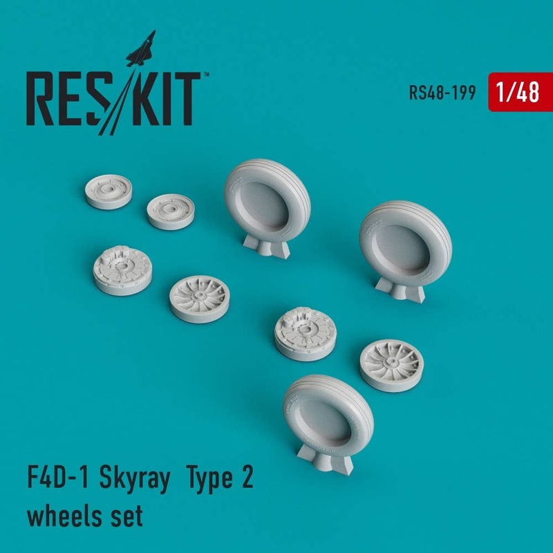 1/48 F4D-1 Skyray Type 2 Wheels Set (for Tamiya)
