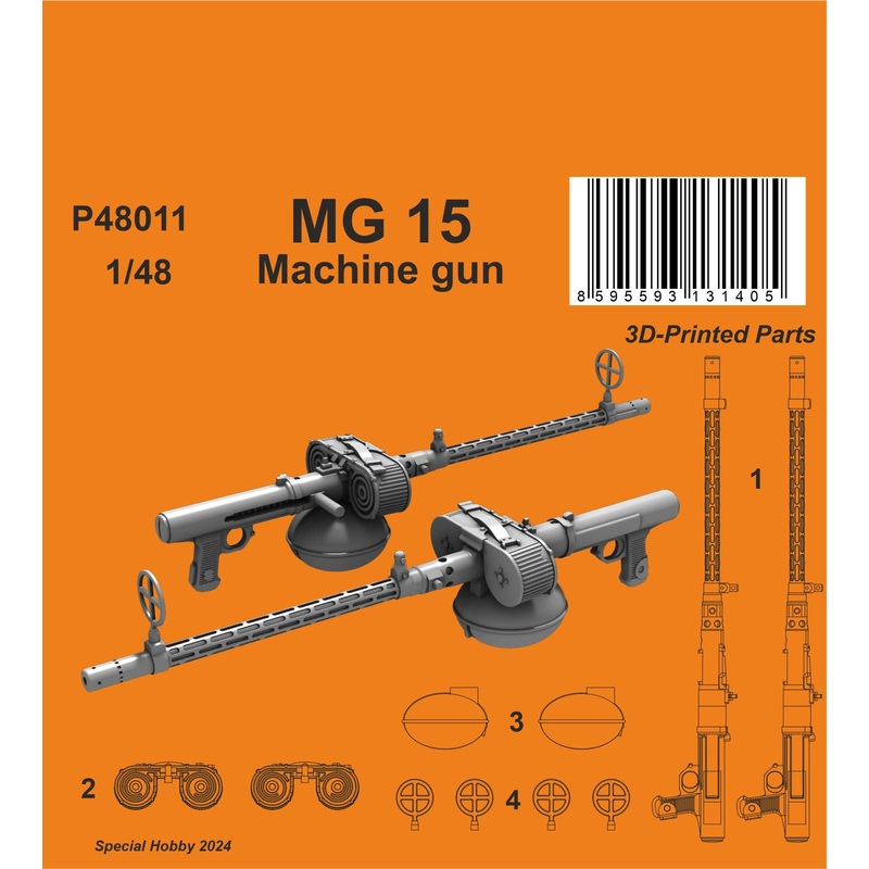 1/48 MG 15 Machine gun (2 pcs.)