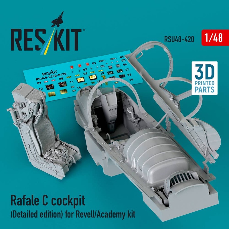 1/48 Rafale C cockpit (Detailed edition) for Revell/Academy kit