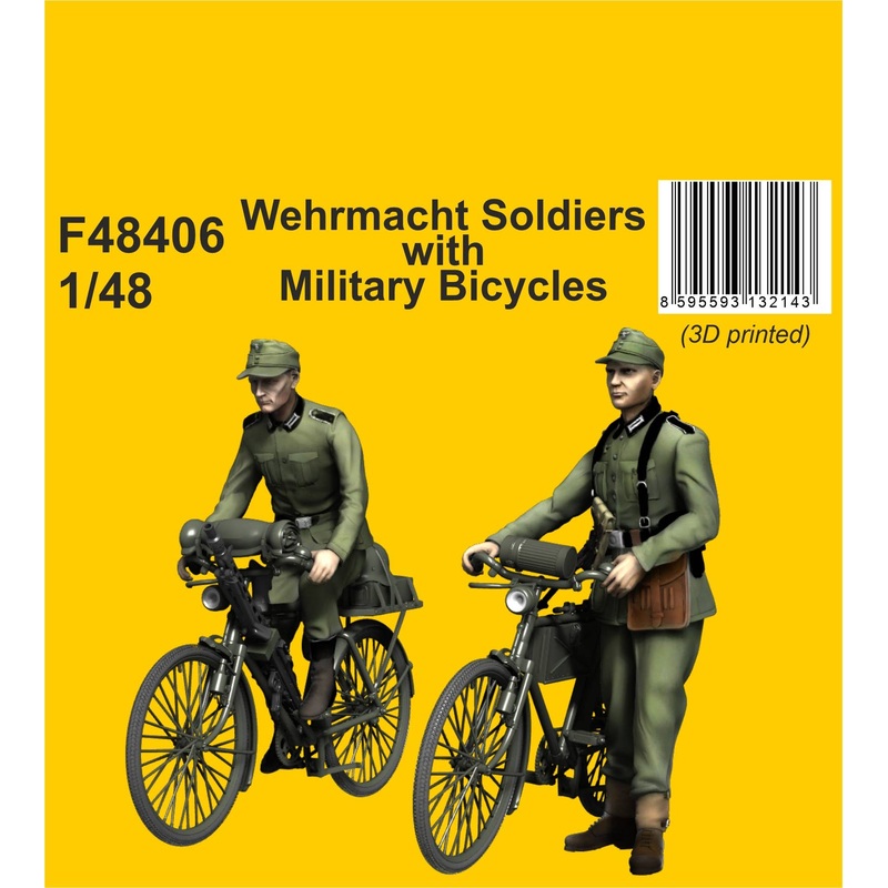 1/48 Wehrmacht Soldiers with Military Bicycles
