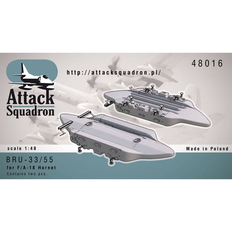 1/48 BRU-33/55 VER Multiple Bomb Racks (2pcs)