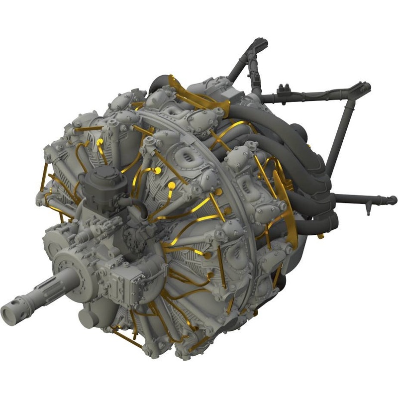 1/48 Fw 190A-4 Engine (for Eduard)