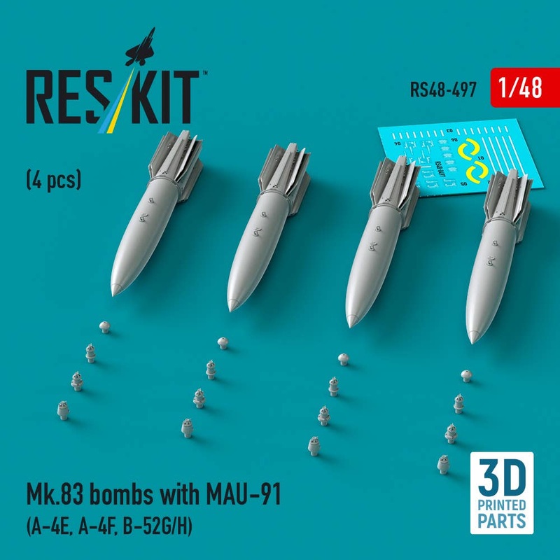 1/48 Mk.83 bombs with MAU-91 (4 pcs)