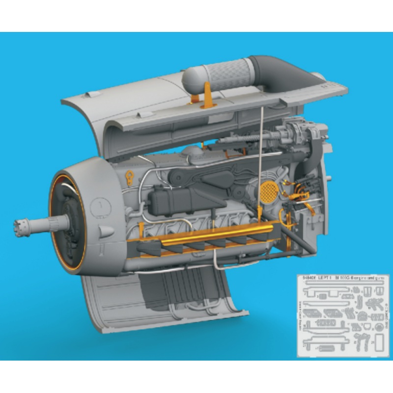 1/48 Bf 109G-6/U4 Engine (for Tamiya)