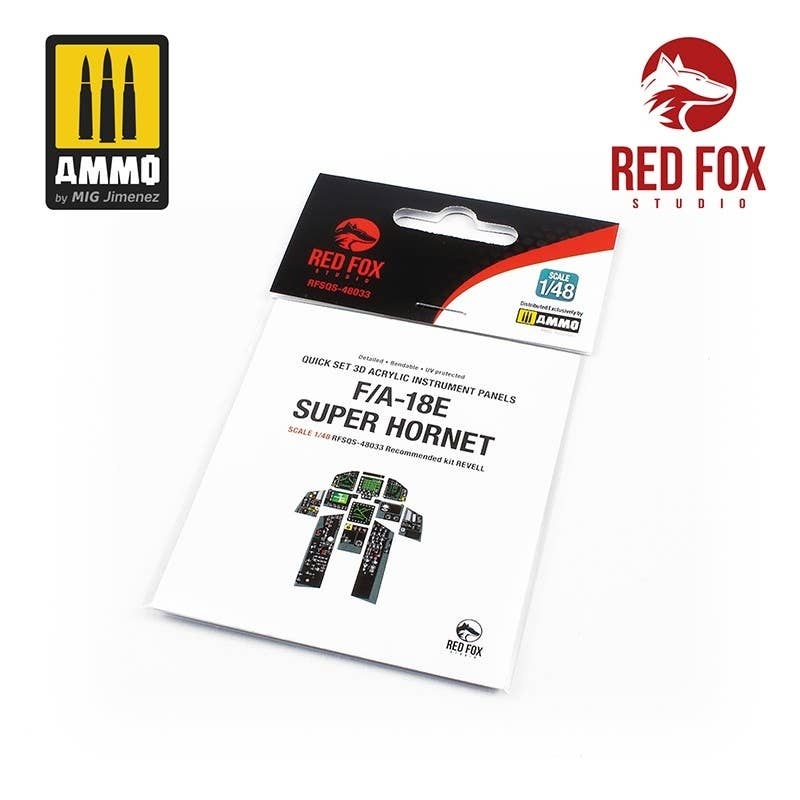 1/48 F/A-18E Super Hornet 3D Acrylic Instrument Panel (for Revell)