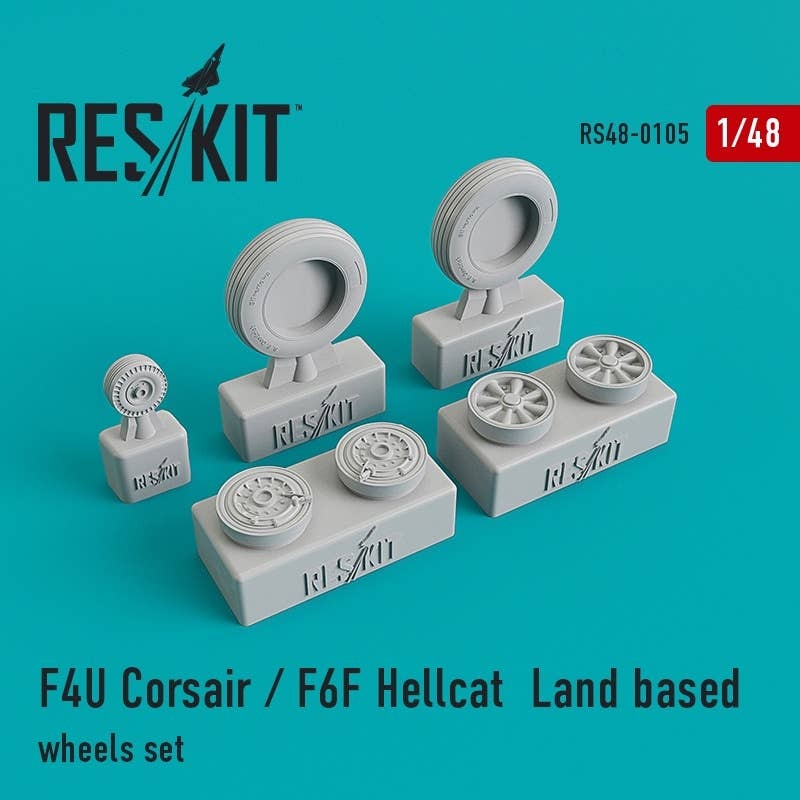 1/48 F4U Corsair/F6F Hellcat Land Based Wheels Set