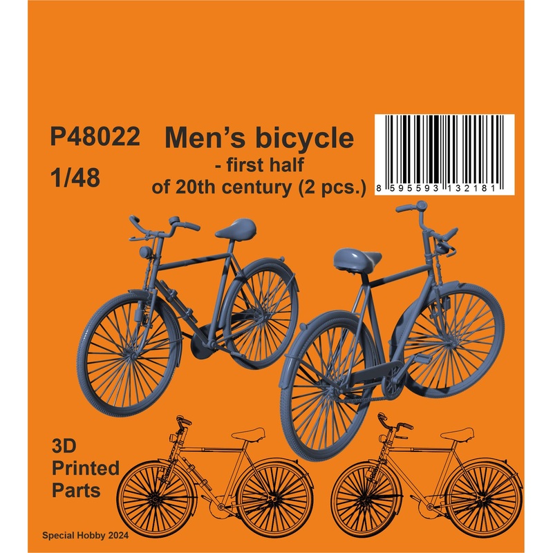 1/48 Men's bicycle - first half of 20th century (2 pcs.)