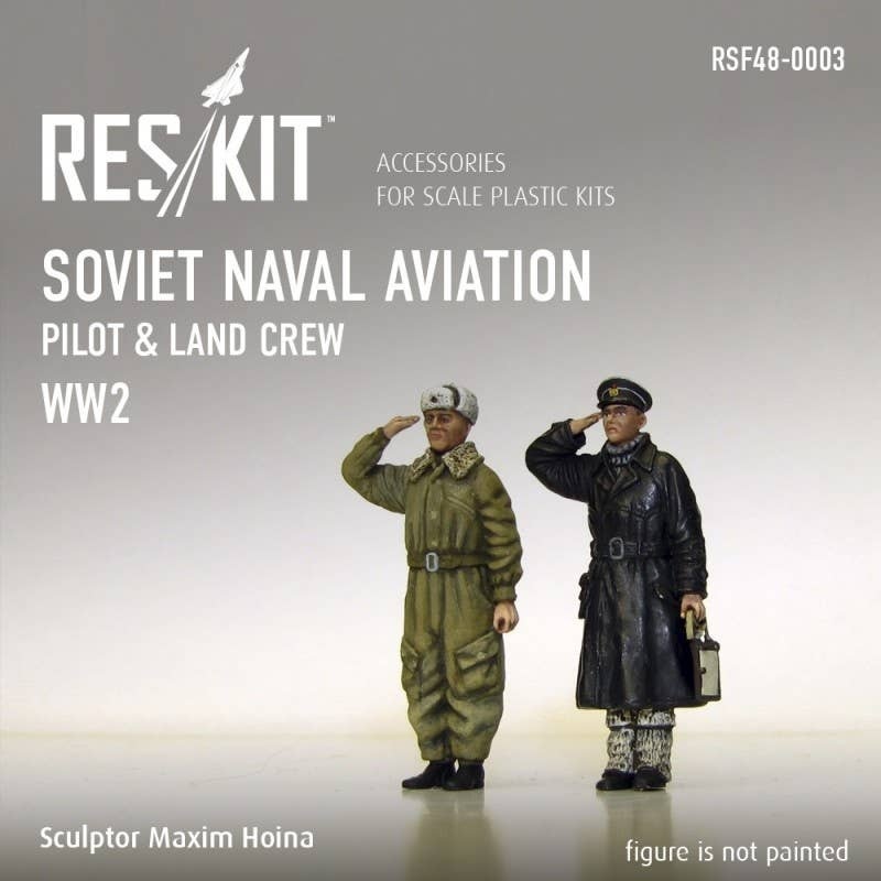 1/48 WWII Soviet Naval Aviation Pilot & Land Crew