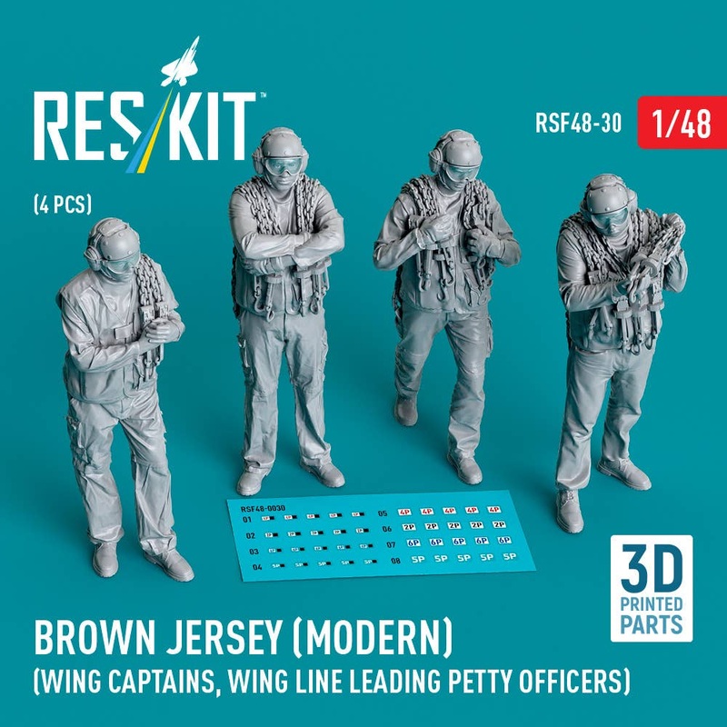 1/48 Brown jersey (modern) (Wing Captains, Wing Line Leading Petty Officers) (4 pcs)