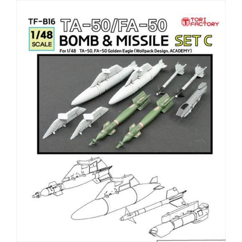 1/48 Current Korean TA-50/FA-50 Missile/Bomb Set C (Academy/Wolfpack)