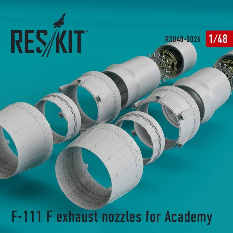 1/48 F-111 F Exhaust Nozzles (for Academy)